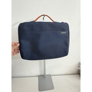 Tomtoc Navy Blue Laptop Sleeve Case with Handle and Front Pocket 13 inch
